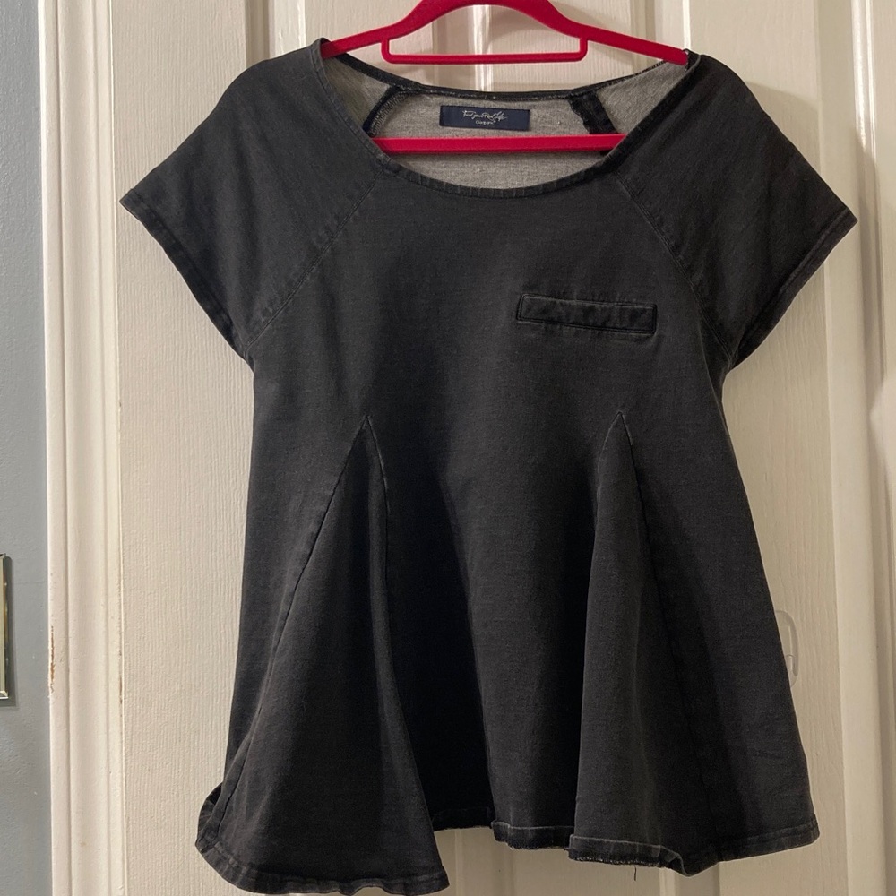 Black jean Short Sleeve Women's Tee